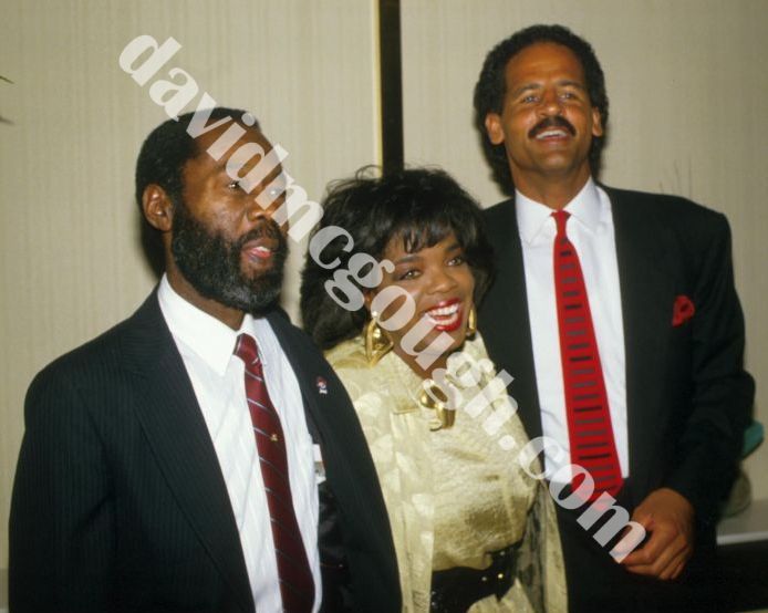 Oprah Winfrey with father and Stedman 1988, NY.jpg